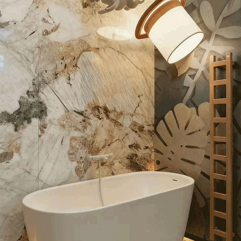 Pandora B Light Beige Marble Wall Panel
